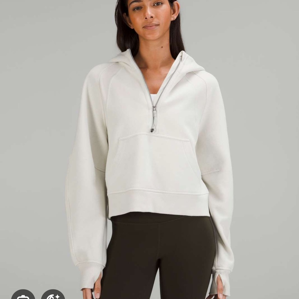 lululemon athletica Scuba Half-Zip Hoodie - Bone